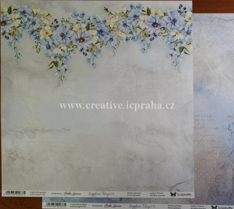 ScrapAndMe Saphire Days 03/04 30.5cm 250g/m2